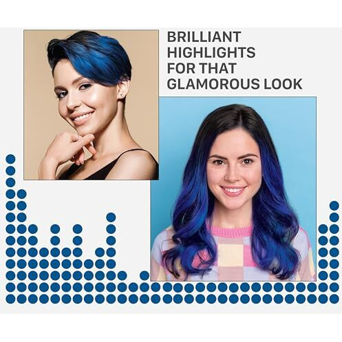 Streax Hair Colour Highlight Kit | Blue Jersey Blue - Pack Of 1 | Enriched With Walnut & Argan Oil | For Women | Rich, Vibrant, Easy To Use, Diy Application