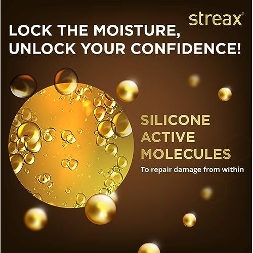 Streax Glossy Serum Shine Unscented Hair Conditioner For Women & Men| For Dull & Dry Hair| With Silicon Actives For Shiny Hair And Frizz Control| Paraben Free - 240Ml,1 Count