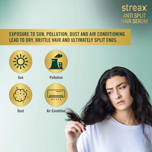 Streax Anti Split Hair Serum, 100 Ml I With Bio - Elixir I Controls Split Ends
