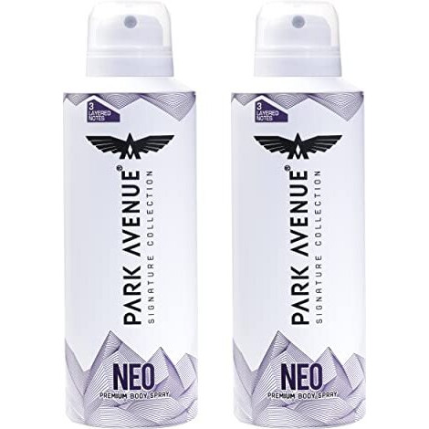Park Avenue Men Neo Signature Collection | Deodorant Spray | Fresh Long-Lasting Aroma | 150Ml Each (Pack Of 2)