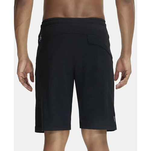 Jockey Men's Cotton Shorts (Sp26-0103-Black Black Xl)