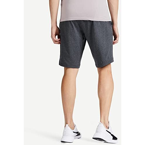 Jockey Men's Straight Fit Shorts (Am12_Charcoal Melange_Large)