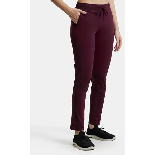 Jockey Women's Relaxed Pants (1301_Wine Tasting_Large)