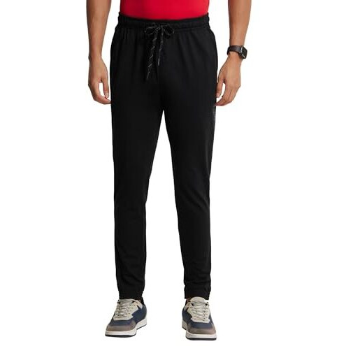 Jockey Men's Relaxed Fit Joggers (Sp31-0103-Black_Black_Large)