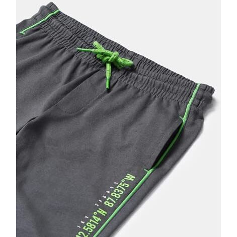 Jockey Ab13 Boy's Super Combed Cotton Rich Graphic Printed Trackpants With Piping Design And Side Pockets (Prints May Vary)_Gunmetal_11-12 Yrs