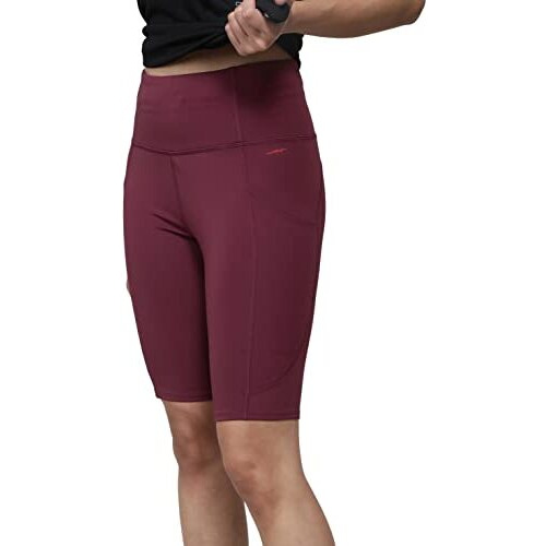 Jockey Mw81 Women's Microfiber Elastane Stretch Slim Fit Shorts With Side Pockets And Stay Fresh Treatment_Grape Wine_Xl
