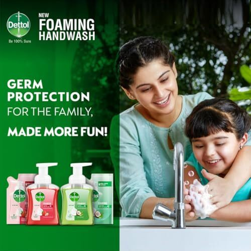 Dettol Foaming Handwash Pump + Refill Combo, Strawberry (250Ml + 200Ml) Rich Foam Moisturizing Hand Wash Soft On Hands