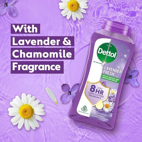 Dettol Body Wash And Shower Gel For Women And Men, Lavender Fresh- 250Ml | | 8Hr Long Lasting Fragrance