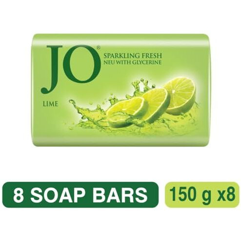 Jo Lime Fresh Soap (Pack Of 8), 150 Gram