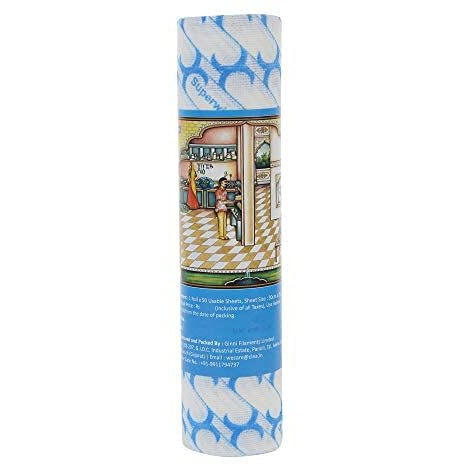 Ginni Premium Reusable Kitchen Tissue Rolls - Printed, Washable & Multi-Purpose | 50 Pulls Per Roll | Pack Of 3
