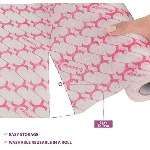 Ginni Premium Reusable Kitchen Tissue Rolls - Printed, Washable & Multi-Purpose | 50 Pulls Per Roll | Pack Of 3