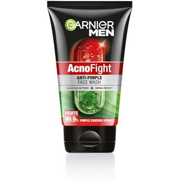Garnier Men, Anti-Pimple Face Wash, Repairs Skin & Balances Oils, Acnofight, 100 G