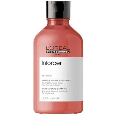 Loreal Professionnel Inforcer Shampoo For Reduced Hair Breakage - 300Ml | Enriched With Biotin & Vitamin B6 | Reduce Split Ends & Get Less Hair Breakage | For Men & Women