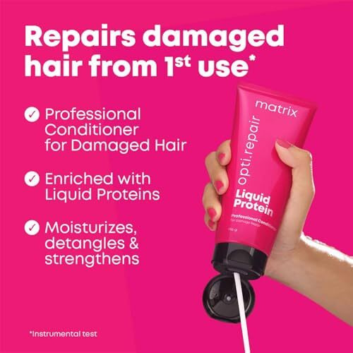 Matrix Opti.Repair Professional Liquid Protein Conditioner For Damaged Hair| Repairs Damage From 1St Use* | Reduced Split Ends, Breakage, Knotting, 98G