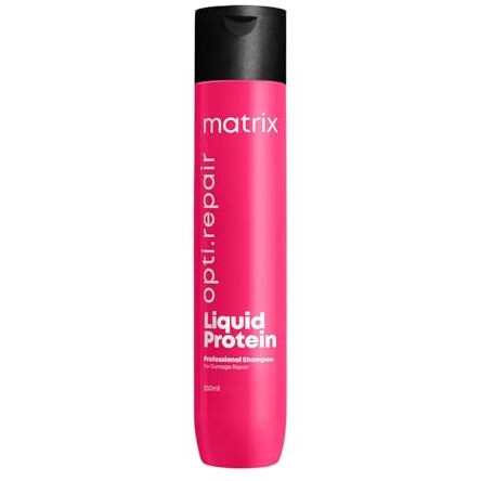 Matrix Opti.Repair Professional Liquid Protein Shampoo | Repairs Damage From 1St Use | For Less Split Ends, Breakage, Knotting | Paraben-Free, 350Ml