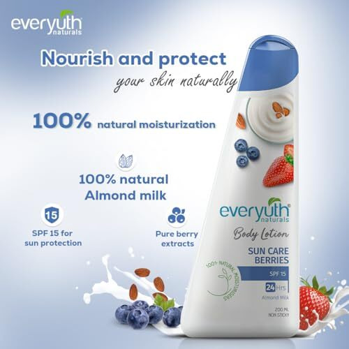 Everyuth Naturals Body Lotion For All Skin Types Spf 15 Sun Care Berries 500Ml