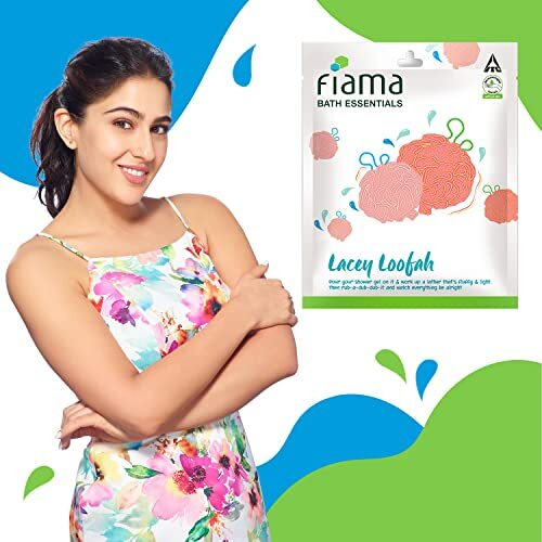 Fiama Bath Essential Lacey Loofah, Dermatologist Tested, Safe On Skin, Pack Of 1, Soft, Exfoliated And Energized Skin