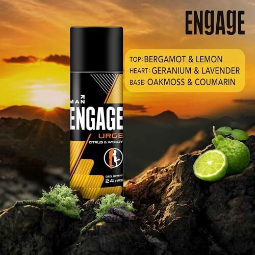 Engage Man Deodorant Urge, 150Ml / 165Ml (Weight May Vary)