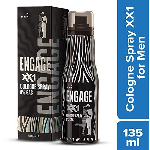 Engage Xx1 Cologne No Gas Perfume For Men, Citrus And Spicy Fragrance Scent, Skin Friendly Perfume For Men Long Lasting Smell, 135Ml