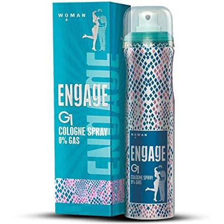 Engage G1 Cologne No Gas Perfume For Women, Floral And Sweet Fragrance Scent, Skin Friendly Women Perfume, 135Ml