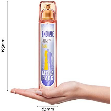 Engage W6 Perfume For Women, Spicy And Floral Fragrance Scent, Skin Friendly Women Perfume, 160 Ml