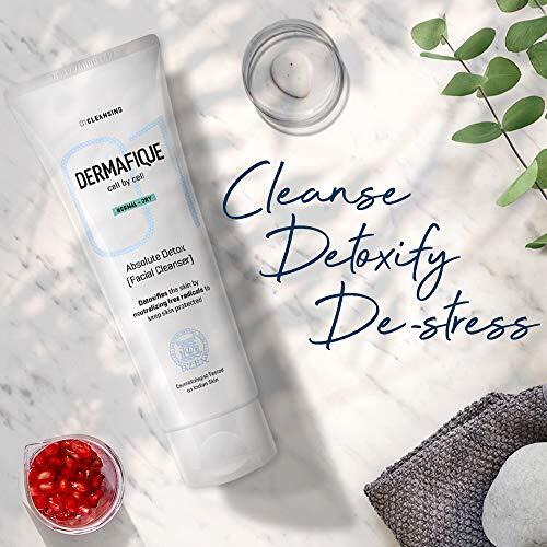 Dermafique Absolute Detox Facial Cleanser  100Ml, With Bio-Active Cellulose Beads, Face Wash Enriched With Vitamin E & Pomegranate Extracts | Soap, Paraben & Alcohol Free | Dermatologist Tested Face Cleanser