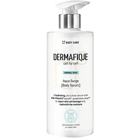 Dermafique Aqua Surge Body Lotion  300Ml, Summer Body Lotion For Normal Skin | Protects Against Uv Action | 10X Vitamin E Benefits, Glycerine