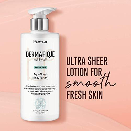 Dermafique Aqua Surge Body Lotion  300Ml, Summer Body Lotion For Normal Skin | Protects Against Uv Action | 10X Vitamin E Benefits, Glycerine