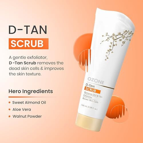 Ozone D-Tan Skin Care Combo | Instant Tan Removal For All Skin Types | Facial Cleanser, Pack, Scrub & Wash | 100Gm Each