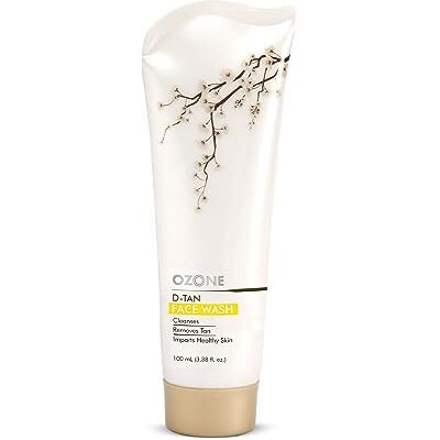 Ozone D-Tan Face Wash | Enriched With Arbutin, Bees Wax & Lactic Acid | Detan Face Wash For Men & Women | All Skin Types, Tan Removal, Deep Cleansing & Healthy Skin | 100Ml