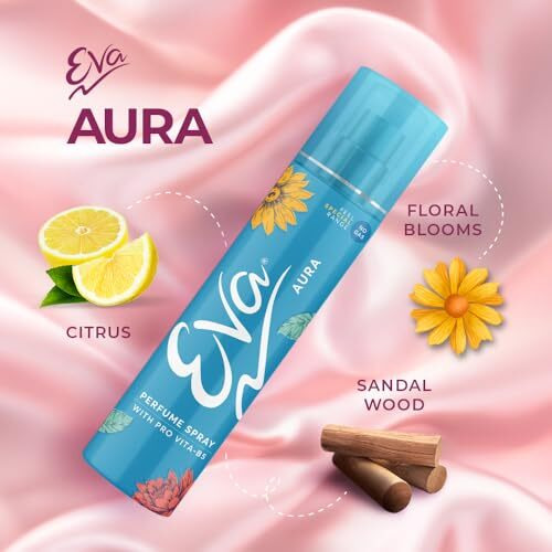 Eva Aura & Charm No Gas Perfume Spray | Long Lasting Floral Grace With Shades Of Mandrine Orange, Cashmirwood & Fresh Citrus Fragrance | Perfume Spray For Women | 120 Ml | Pack Of 2