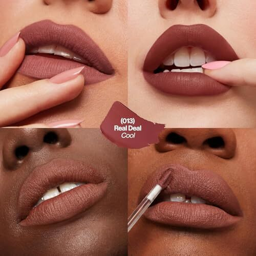 Revlon Colorstay Limitless Matte Liquid Lipstick For Woman, Waterproof, Long-Lasting, 100% Vegan, Lightweight, No-Budge Matte, Real Deal - (013)