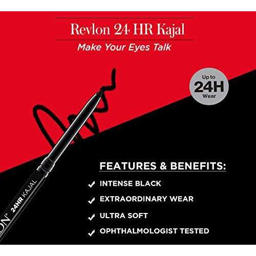 Revlon Revlon 24 Hr Kajal - Intense Black, Intense Black, 0.35G