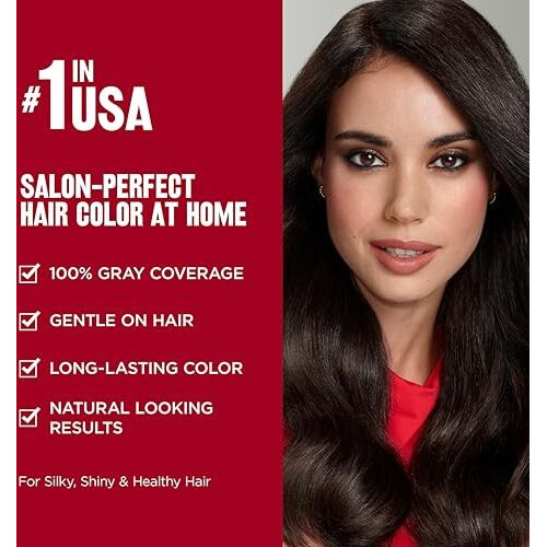 Revlon Colorsilk Permanent Hair Color For Women, Salon Perfect Hair Colour At Home With 100% Grey Coverage | Pro-Keratin & No Ammonia | Up To 8 Weeks Of Colour | Shade - Brown Black 2N (Pack Of 1)