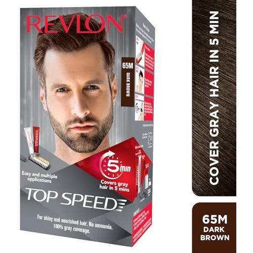 Revlon Top Speed Hair Color - Men -Dark Brown 65M
