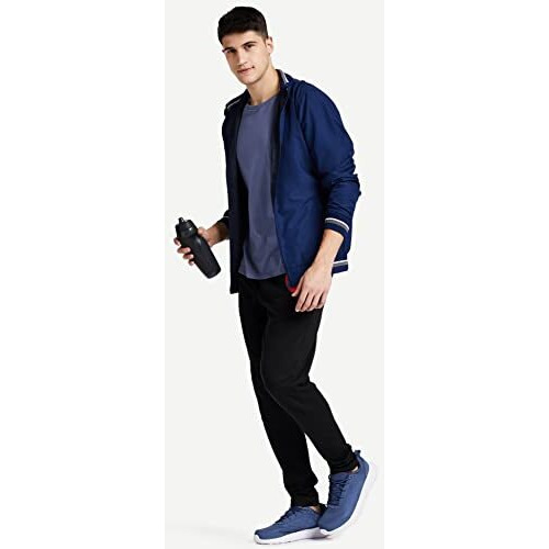 Chromozome Men's Regular Fit Track Pants Black M | Rise Style Mid Rise