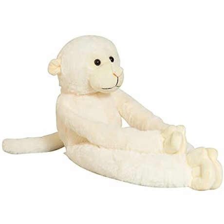 Ultra Hanging Long Monkey Fully Stuffed Soft Plush Toy For Kids In White Animal Toy Gift Birthday Anniversary Christmas Diwali