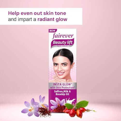 Fairever Beauty Lift Saffron, Milk & Rosehip Oil Face Cream, 50G