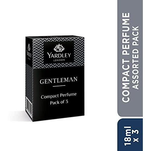 Yardley London Compact Perfume Tripack - Gentleman Royale + Gentelman Urbane + Gentleman Duke 18Ml (Pack Of 3)