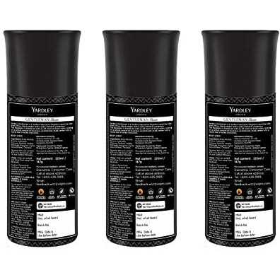 Yardley London Gentleman Classic Body Spray For Men| Fresh Woody Fougre Notes | Masculine Fragrance | Body Deodorant For Men | 150Ml, Pack Of 3