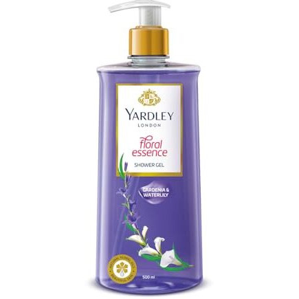 Yardley London| Shower Gel| Floral Essence| With Natural Floral Oils Of Gardenia & Waterlily| No Parabens| No Silicones | 500Ml