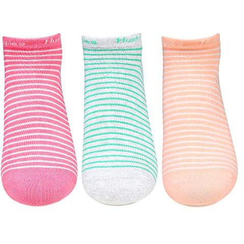 Hush Puppies Women's Cotton Ankle Socks (Pack Of 3) (Brohpg-04B-Po3_Multicolor_Free Size)