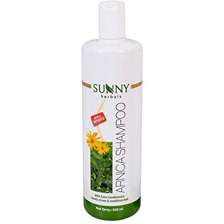 Sunny Herbals New & Improved Ph Balanced Arnica Shampoo For Soft, Lustrous & Healthy Hair | Cantharis Gives A Cool & Healthy Scalp | Brings Back Moisture & Shine With Fragrant Hair, 500 Ml