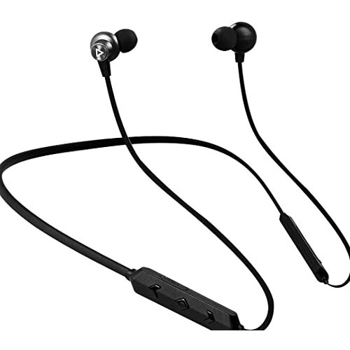 Hungama Hilife Jump 101 Bluetooth Wireless In Ear Neckband Headphone With Mic (Black) With 30 Hours Playtime With Free 1 Year Of Hungama Play & Hungama Music Subscription