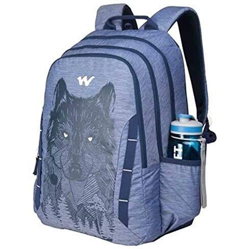 Wildcraft Nylon Casual Standard Backpack (11629-Wolf_Blu), 44 Litre, Blue