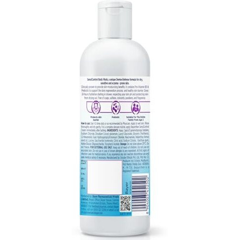 Bepanthen Sensicontrol Daily Gentle Body Wash, Worlds No. 1 Skincare Brand, For Dry & Sensitive Skin, 100Ml