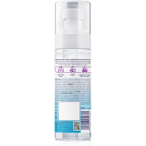 Bepanthen Sensicontrol Daily Gentle Hydrating Face Wash Cleanser, Worlds No.1 Skincare Brand, For Dry To Normal, Sensitive Skin, 80Ml