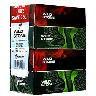 Wild Stone Soap Combo (3+1) For Men (125 G Each)