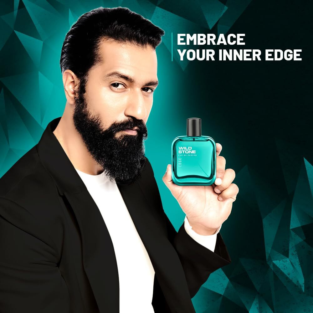 Wild Stone Edge Parfum For Men, Long Lasting Refreshing Every Day Wear Fragrance, 100 Ml|Premium Perfume|Gift For Husband