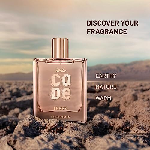 Wild Stone Code Terra Eau De Parfum For Men, 100Ml|Luxury Long Lasting Fragrance For Classy, Mature And Sleek Personality|Premium Perfume For Men